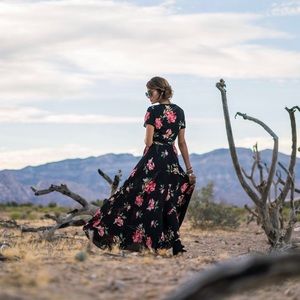 Cinthy Q Collection Floral Maxi Dress